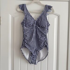 Gingham Blue Swimsuit
